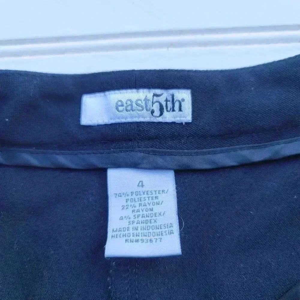 Women's East 5th Navy Blue Stretch Dress Pants 28x30 Size 4